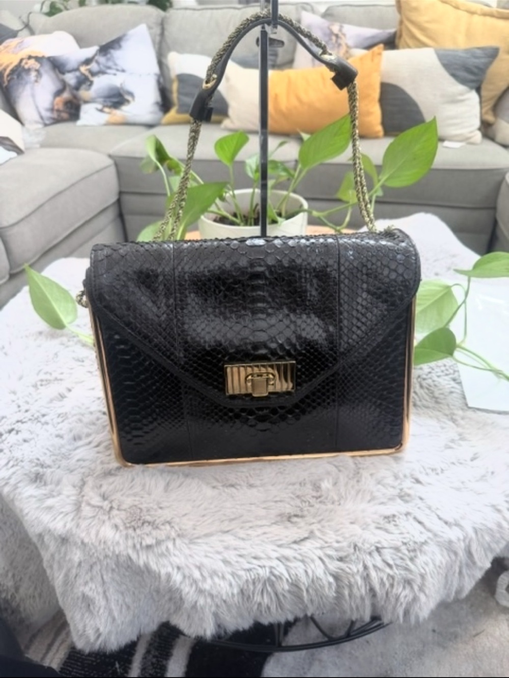 Python leather Chloé Sally shoulder bag